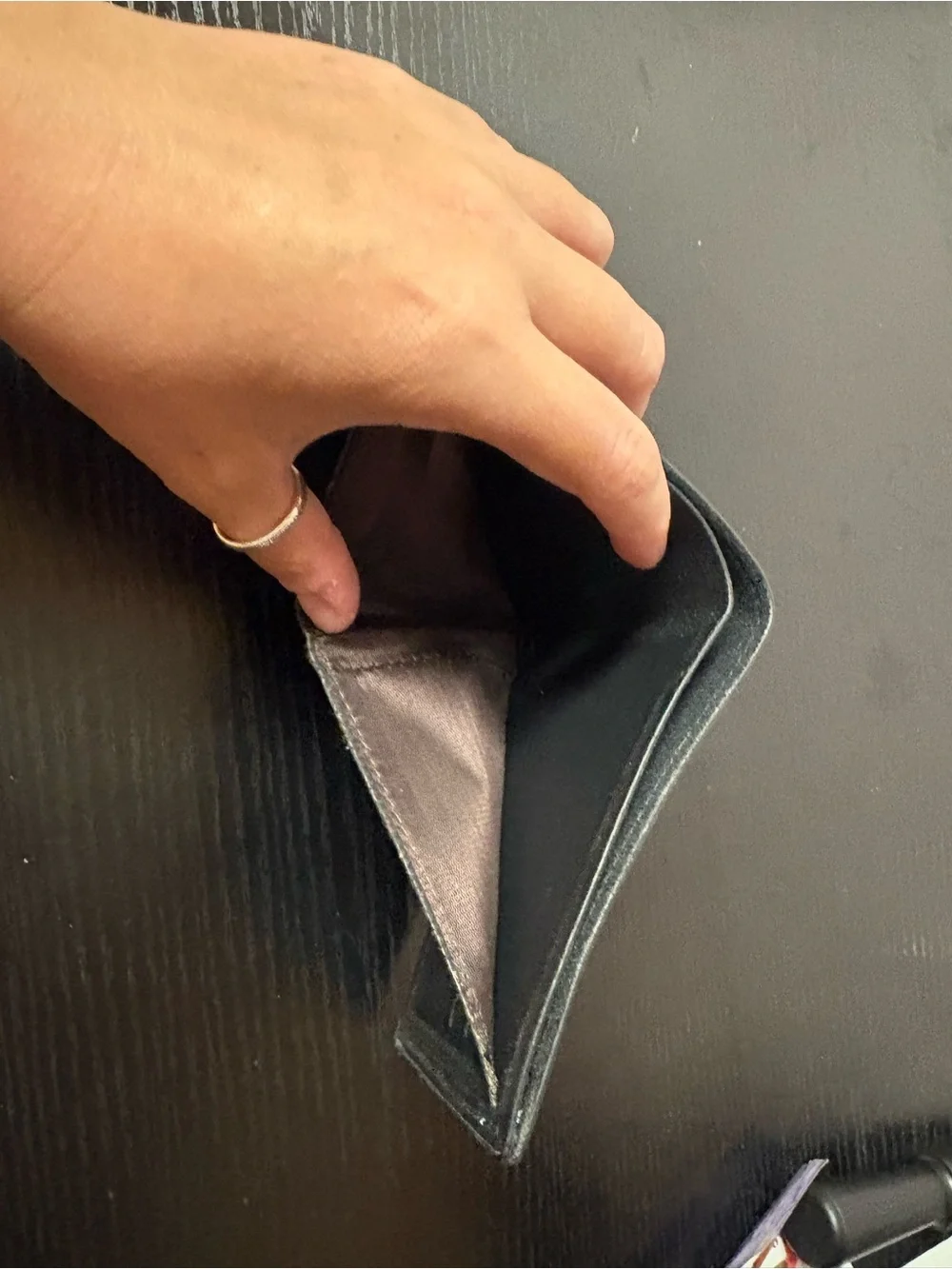 Jiangbaq Fashion Black Bifold Wallet ID Window Card Holder